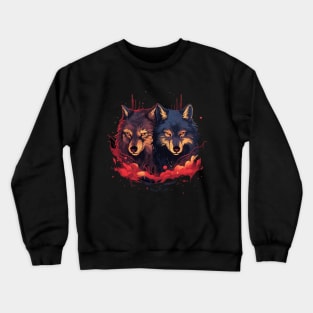 Two Wolves Crewneck Sweatshirt